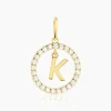 Pendentif Gabe Or Jaune Oxyde De Zirconium