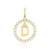 Pendentif Gabe Or Jaune Oxyde De Zirconium