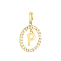 Pendentif Gabe Or Jaune Oxyde De Zirconium