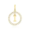 Pendentif Gabe Or Jaune Oxyde De Zirconium
