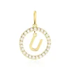 Pendentif Gabe Or Jaune Oxyde De Zirconium