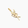 Pendentif Heliciane Fee Or Jaune