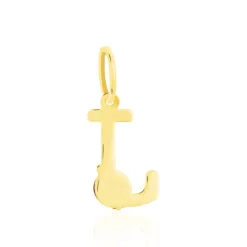 Pendentif Helidie Coccinelle Lettre Or Jaune