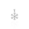 Pendentif Herbertine Flocon Or Blanc