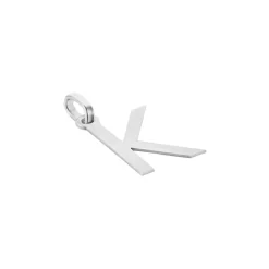 Pendentif Ionia Lettre Or Blanc