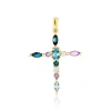 Pendentif Iris Or Jaune Topaze Améthyste
