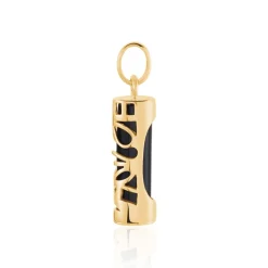 Pendentif Kauai Plaqué Or Jaune Pierre De Synthese