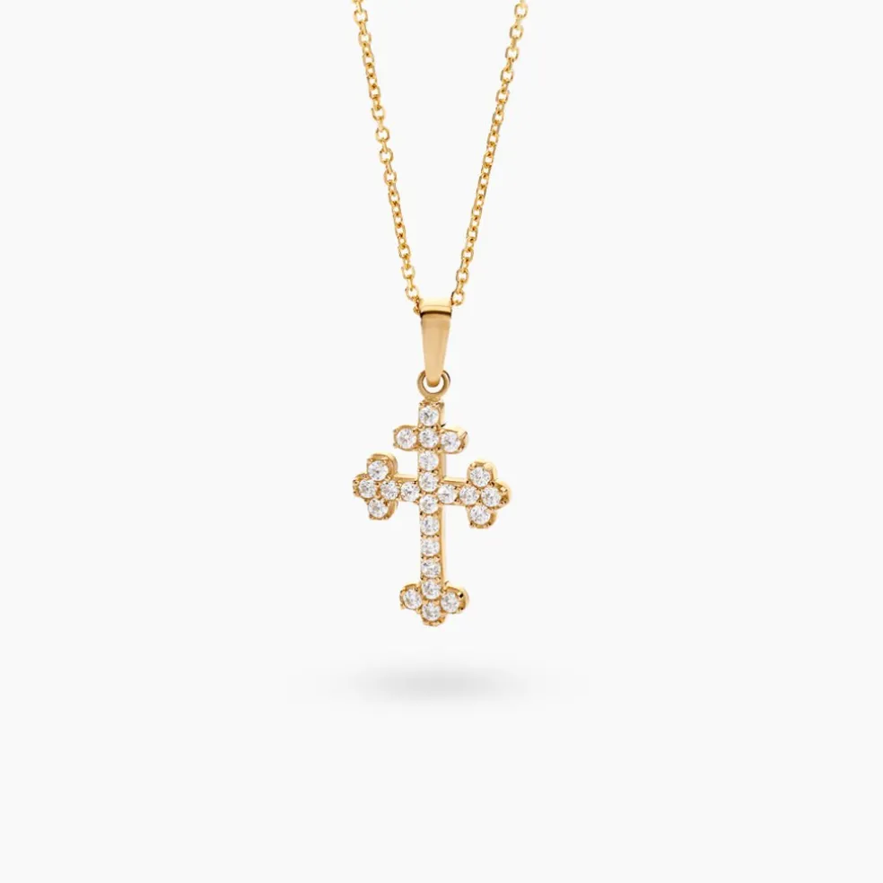 Pendentif Krister Or Jaune Oxyde De Zirconium
