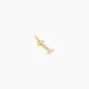 Pendentif Lettre I Or Jaune Oxyde