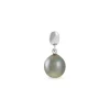 Pendentif Manolita Or Blanc Perle De Culture De Tahiti