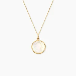 Pendentif Marie Or Jaune Nacre