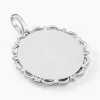 Pendentif Molya Argent Blanc