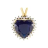 Pendentif Nelsa Plaqué Or Jaune Oxyde De Zirconium