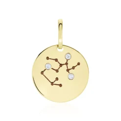 Pendentif Or Jaune Astraea Oxyde De Zirconium