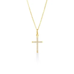 Pendentif Or Jaune Kallen Oxydes De Zirconium