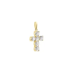 Pendentif Or Jaune Sebastian Oxyde De Zirconium