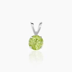 Pendentif Pepilla Or Blanc Péridot