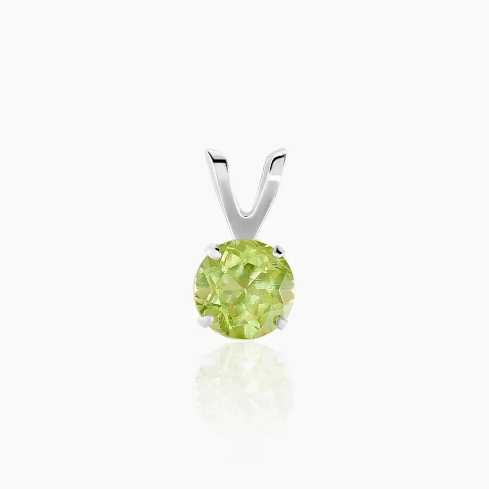 Pendentif Pepilla Or Blanc Péridot