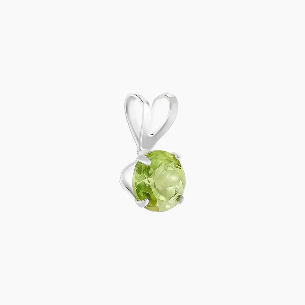Pendentif Pepilla Or Blanc Péridot