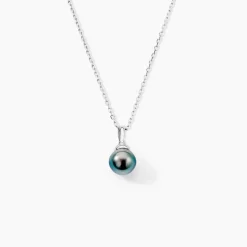 Pendentif Phila Or Blanc Perle De Culture De Tahiti