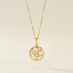 Pendentif Salvalus Or Jaune Oxyde De Zirconium