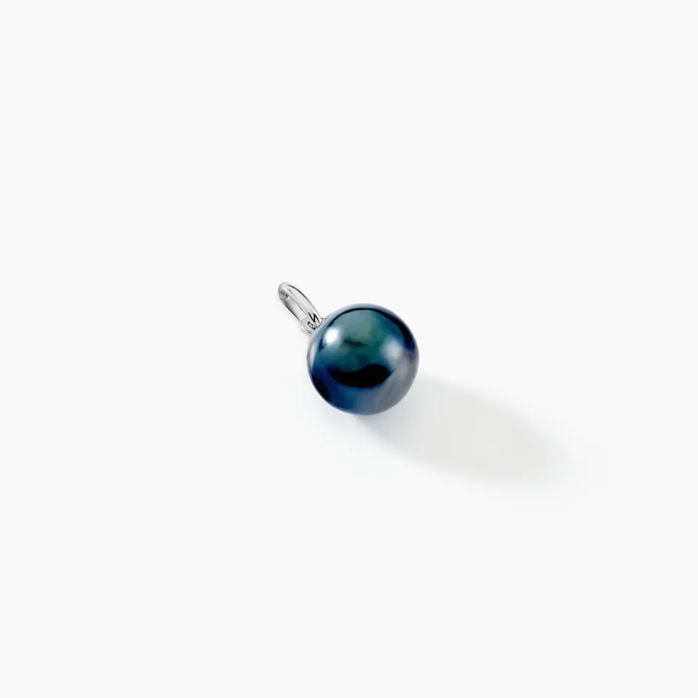 Pendentif Syana Or Blanc Perle De Culture De Tahiti
