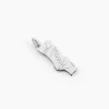 Pendentif Thea Argent Blanc