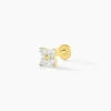 Piercing Alcea Titane Doré Oxyde De Zirconium
