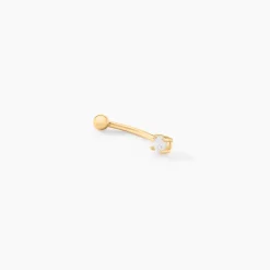Piercing Cletis Or Jaune Oxyde De Zirconium