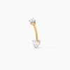 Piercing Cole Or Jaune Oxyde De Zirconium