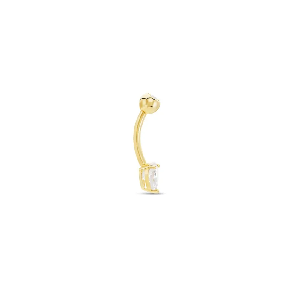 Piercing Cornelis Or Jaune Oxyde De Zirconium