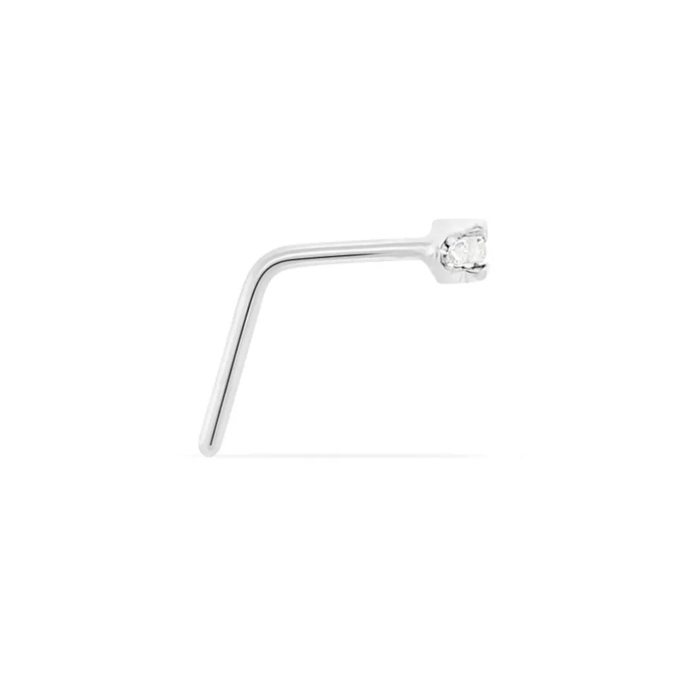 Piercing De Nez Demetrie Or Blanc Diamant
