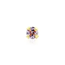 Piercing De Nez Or Jaune Oxyde De Zirconium
