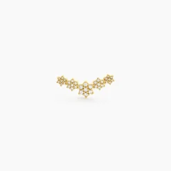 Piercing D'hélix Amadora Acier Jaune Cristal