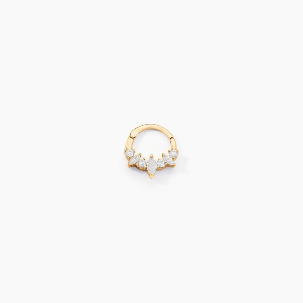 Piercing D'oreille Et/ou De Nez Unitaire Pru Or Jaune Oxyde Zirconium