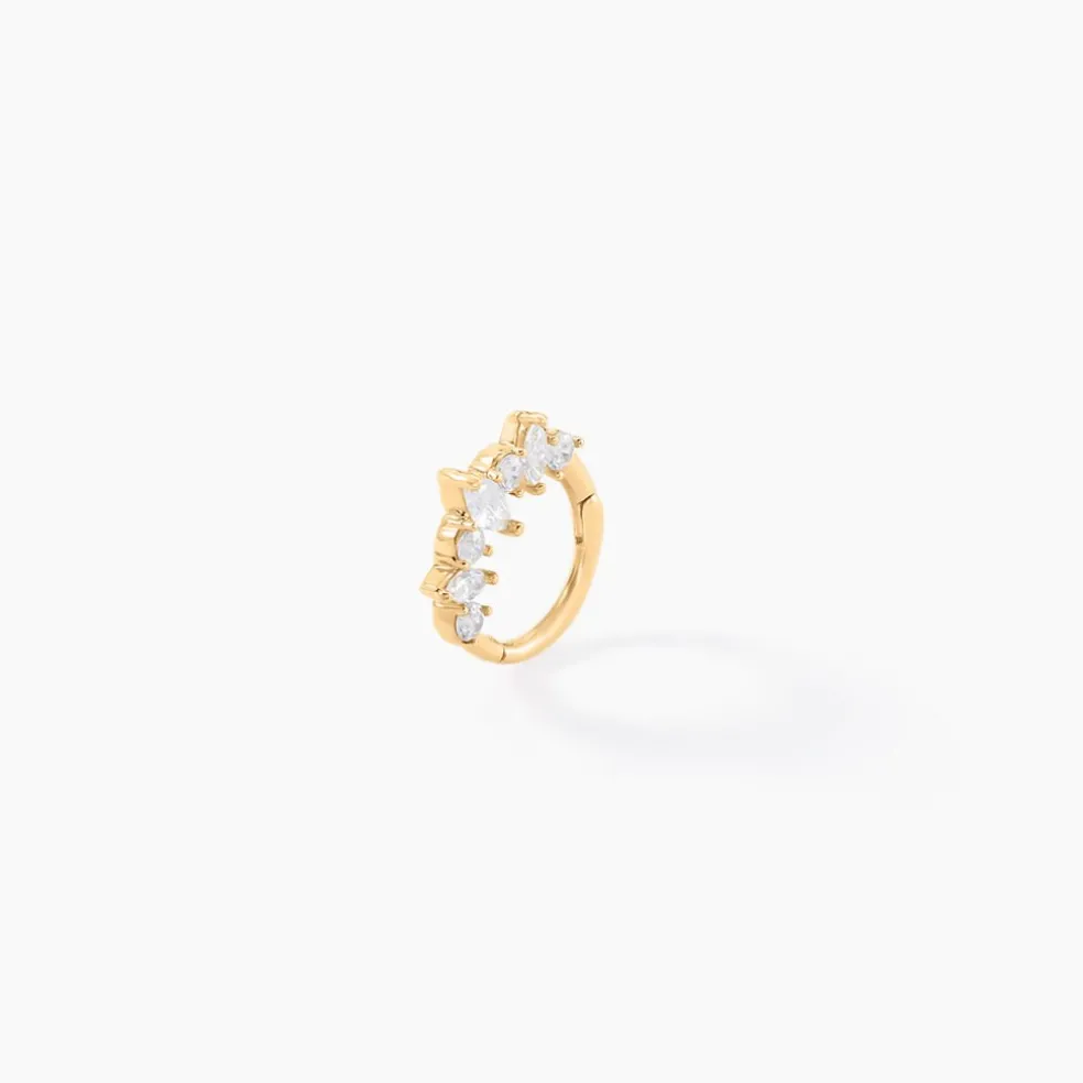 Piercing D'oreille Et/ou De Nez Unitaire Pru Or Jaune Oxyde Zirconium