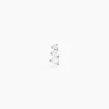 Piercing D'oreille Unitaire Delphie Argent Blanc Oxyde De Zirconium