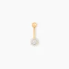 Piercing Llyr Or Jaune Oxyde De Zirconium