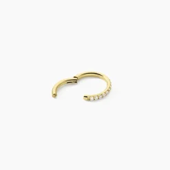 Piercing Maarta Titane Doré Oxyde De Zirconium