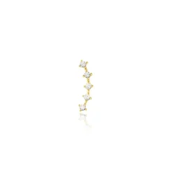 Piercing Mave Or Jaune Oxyde De Zirconium
