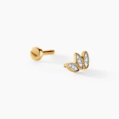 Piercing Piroska Or Jaune Diamant