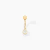 Piercing Venturino Or Jaune Oxyde De Zirconium