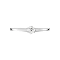 Solitaire  Natalia Pl Platine Blanc Diamant